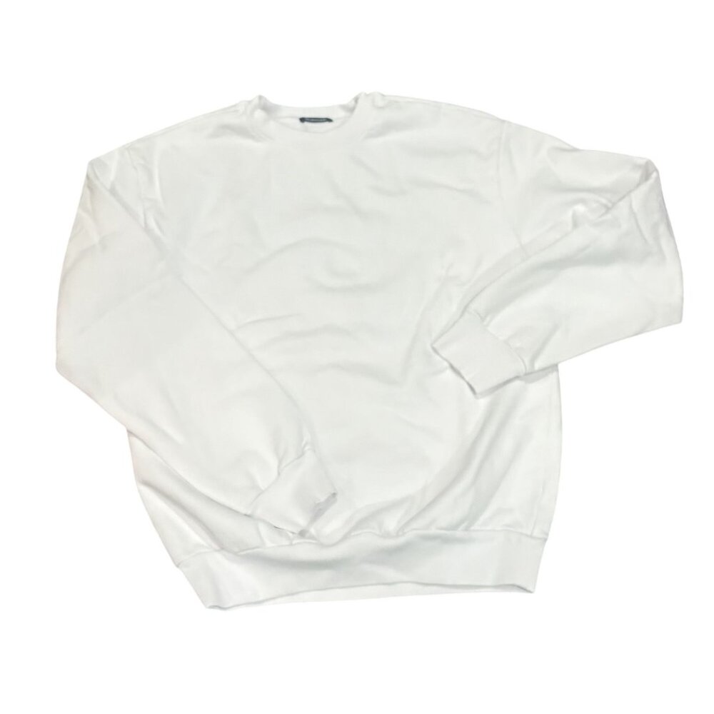 Talentless Solid Crewneck in White
